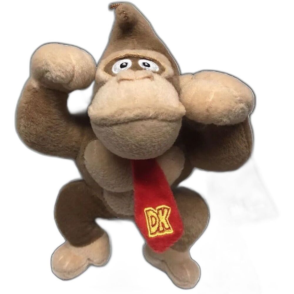 Nintendo Donkey Kong Plush 2021 Super Mario Bros Stuffed Animal Toy 9" NWT DK